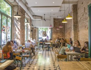 Sandwichez coworking cafe in Barcelona