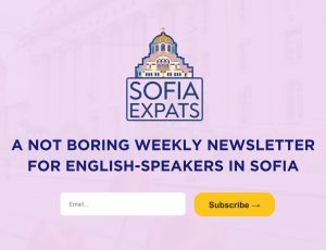 Sofia Expats Weekly Newsletter